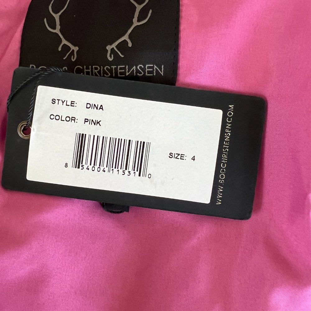 NWT Bod and Christensen pink leather dress - Picture 6 of 8